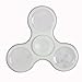 RUVINCE Fidget Spinner, Tri-spinner Glow in The Dark LED Light Up High Speed Cool EDC Anti-stress Finger Toy (White, LED)