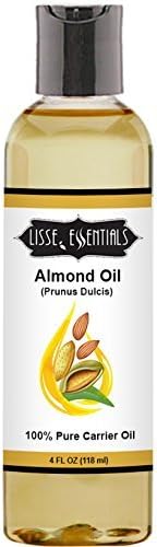 Lisse Essentials Sweet Almond Carrier Oil. A Base Oil for Aromatherapy, Essential Oil or Massage by Lisse Essentials