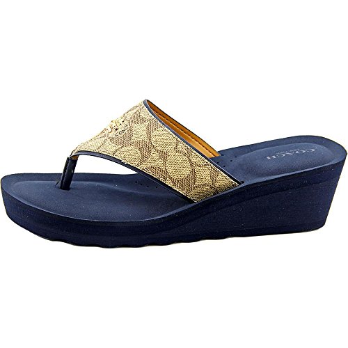 Coach Janice Women US 6.5 Nude Wedge Sandal Buy Online