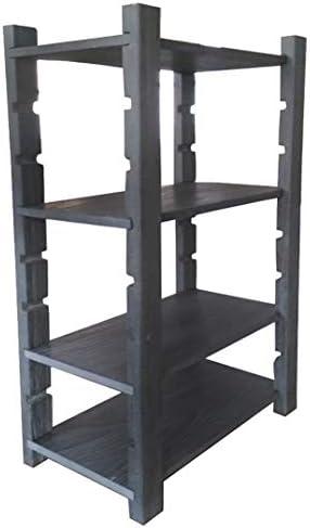 Dd 棚 床置きブラック収納棚 無垢材ディスプレイスタンド 多機能家庭用棚