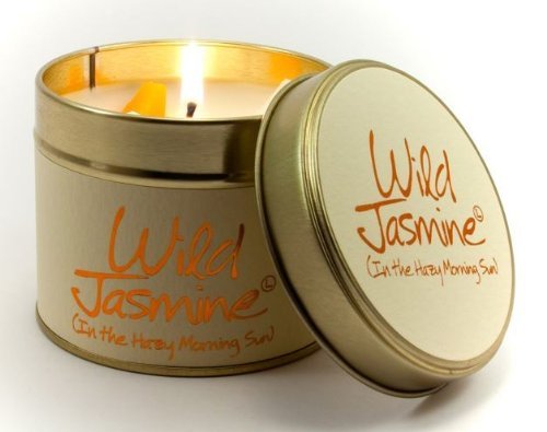 Lily Flame Scented Candle in a Presentation Tin - Wild Jasmine — image 1