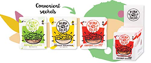 PIMP MY SALAD Vegan Cashew Parmesan Cheese Substitute | Keto, Gluten Free, Paleo, Dairy Free | Meal & Salad Toppings Made with Whole Food Ingredients | 12 Single Serve Packets - Thumbnail 2