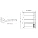Stylish Sapele Folding Shower Seat With Chrome Hinges & Wide Base - 12