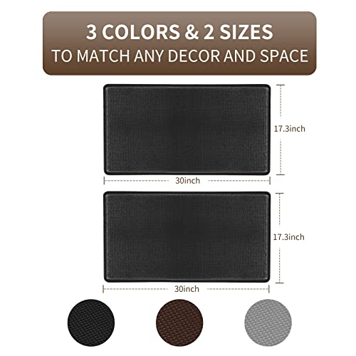 ZVV 2PCS Kitchen Mat Cushioned Anti Fatigue Kitchen Rug,17.3\