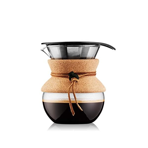 Bodum Pour Over Coffee Maker, 17 Ounce, .5 Liter, Cork Band The Home