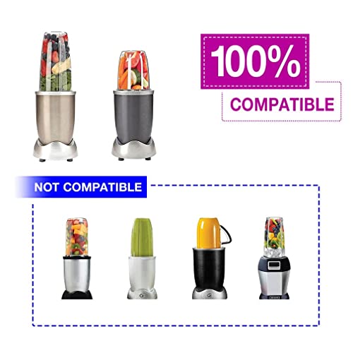 TERRIFI Juicer Cups for NutriBullet Replacement Parts 600w 900W 18OZ 24OZ 32OZ Clear Mugs Blender Juicer Mixer. Clear, Upgraded Material, Pack of 2
