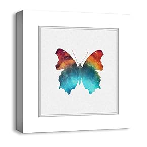 Canvas Wall Art Colorful Butterflies Photo...