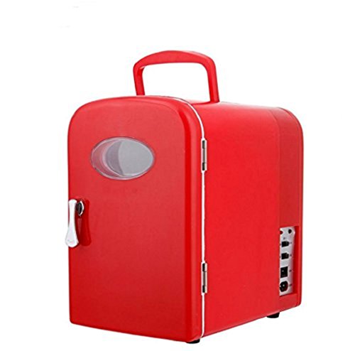 Click Here to See More Images sgtrehyc Mini Car Refrigerator Car Use Mini Fridge Cold Freezer Gift Refrigerator 4L