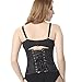 Pelisy Womens Waist Trainer Corset For Weight Loss Black small