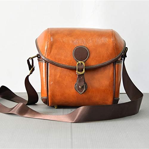 Premium Leather Camera Case Case Perfect for Fuji X-A10 A2 A3 X-T1 M1 E1 E2 X-T10 X-T20 with Shoulder Strap