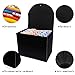 26 Pockets Accordian File Organizer, Letter Size Expandable File Folder/Portable Expanding Filling Box/Paper Accordion Document Coupon Bill Receipt Organizer,A-Z Alphabet Dividers Colored/Blank Tabs