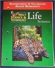 reinforcement vocabulary review worksheets holt science