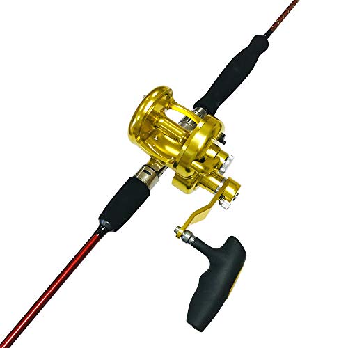 EatMyTackle Snapper Whacker Saltwater Jigging Rod and Reel Combo