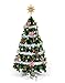 SANNO 24ct Christmas Balls Tree Decorations Red Green White Balls, Traditional Crafting Holiday Wedding Party Xmas Ornament Balls Christmas Baubles Shatterproof Christmas Tree Decorations 60mm
