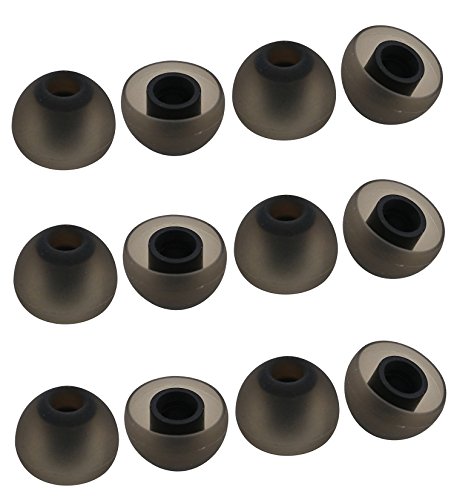ALXCD Ear Tip for Jaybird X3 Earphone, Large Size 6 Pair Soft Silicone Replacement Earbud Tips, Fit for Jaybird Bluebud X3 Earphone [6 Pair/4.5mm](L)