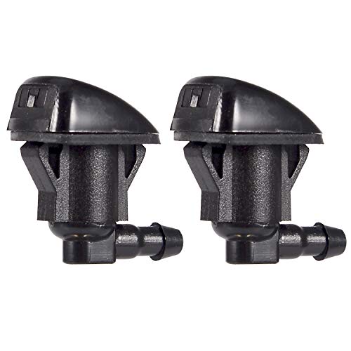 BingSnow 2 Pcs Windshield Washer Squirter Nozzle Spray for Toyota Tundra, Toyota Solara, Toyota Sienna, Toyota Corolla and 3 Meters Fluid Hose with 3 Pcs Connector, Replace OEM # 85381AE020 - Thumbnail 2