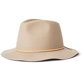 Brixton Mens Wesley Medium Brim Felt Fedora Hat