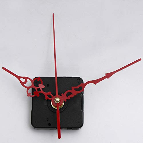 GGGarden Kit Quartz Clock Movement Spindle Mechanism Parts Tool Set with Red Hands DIY