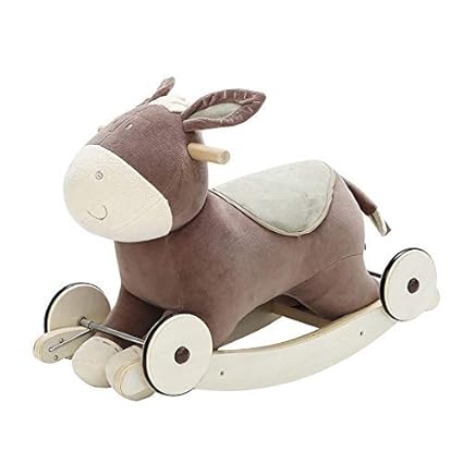 Labebe Cheval A Bascule Enfant Bleu Elephant Bascule Bois Avec Roues Utilisation 2 En 1 Pour Petits Enfants Jouet A Bascule Bebe Siege Balancoire Bebe Bascule Interieur Ex 6 36 Mois Bascules Jouets D Eveil Et 1er