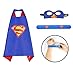 Mizzuco Cartoon Dress up Costumes Satin Capes with Felt Masks,Slap Bracelets and Exclusive Bag for Boys (5pcs Costume)