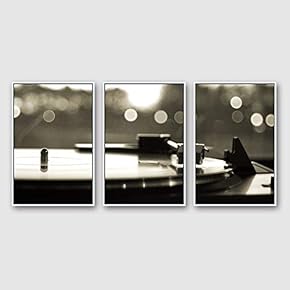 Framed Canvas Wall Art for Living Room, Bedroom Microphone Canvas Prints for Modern Home Decoration Ready to Hang - 16"x24"x3 Panels