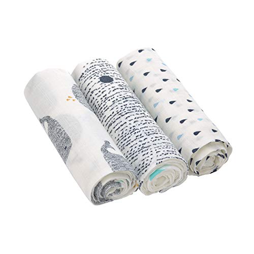 Laessig Heavenly Soft Swaddle L, Little Water Whale, of