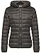 Wantdo Women's Hooded Packable Ultra Light Weight Short Down Jacket