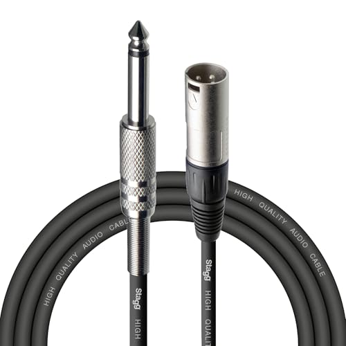 STAGG SAC3PXMDL - Audio patch cable - 3 meters - 1x XLR male/1x jack male - 6.3 mm