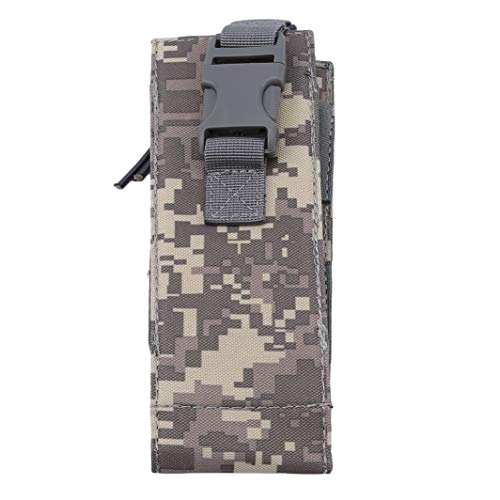 YouCY Outdoor Sports Bottle Bag Outdoor Canteen Cover Travel Kettle Bag Water Bottle Pouch Water Bottle Holder for Women Men Boy Girl,Gray Camouflage - Thumbnail 5