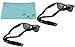 Koala Lifestyle Croakies Cotton Suiters Eyewear Retainer Sunglass Strap | Adjustable Eyeglass & Sports Glasses Holder Keeper Lanyard | 2pk Bundle + Cloth, Black