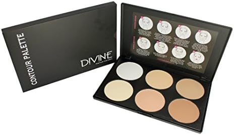Cream Contour and Highlighting Makeup Kit - Contouring Foundation / Concealer Palette - Vegan, Cruelty Free &amp; Hypoallergenic - Step-by-Step Instructions Included