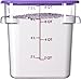 CFS 10723AF07 StorPlus Square Container Only, Polycarbonate, 8 quart, Purple