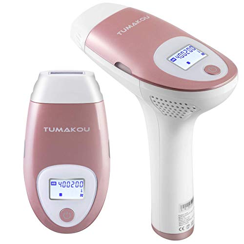 IPL Hair Removal System - TUMAKOU-T2 Painless IPL Hair Removal Device for Women & Man - FDA Approved - 400000 Flashes Professional Light Epilator - Permanent Results on Face and Body