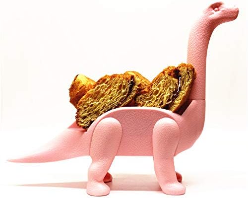 WEKA Dino Taco Holder, Barbuzzo TACO Saurus Rex Taco Holder - The Ultimate Prehistoric Taco Stand, Green Taco Triceratops for Kids, Pink