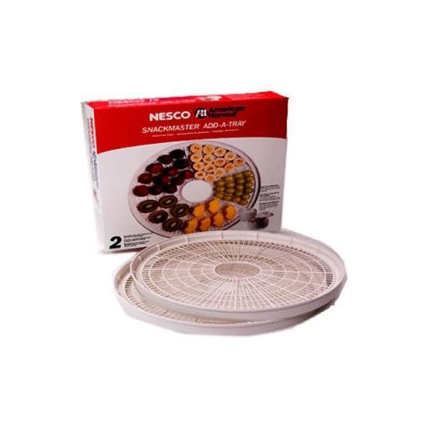 MetalwareNesco-WT-2SG-2-Pack-1375-Inch-Add-A-Tray-Food-Dehydrator-Accessory-Pack
