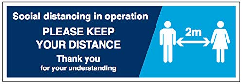 Social distancing in operation, Please keep your distance