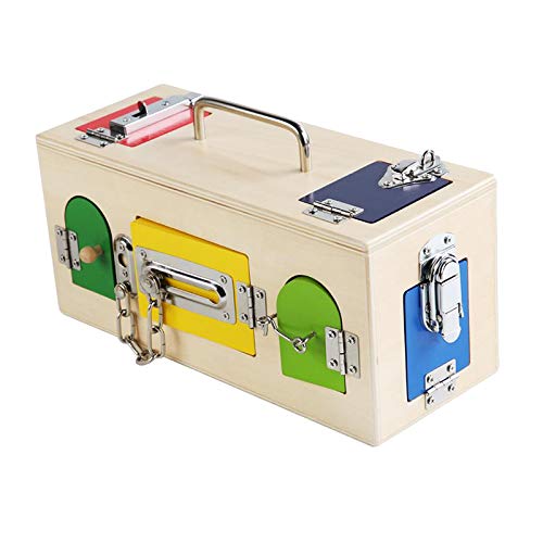 LuDa Montessori Practical Toy Lock Box Teaching Aids Preschool Gift