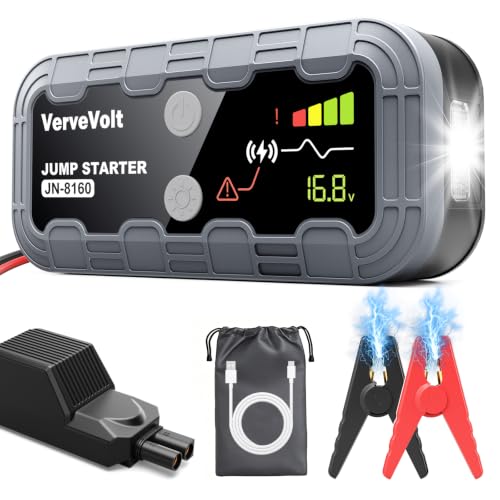 𝐎𝐟𝐞𝐫𝐭𝐚 𝐟𝐥𝐚𝐬𝐡 𝟭𝟬𝟬𝟬𝟬𝗔 Arrancador de Baterias de Coche - Arrancador de Coches Portatil(10L Gas & 9L Diesel), Booster Bateria Grand éCran LCD y Linterna LED, Car Jump Starter, Upgrade