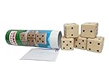 Heemika Giant Yahtzee Game, Garden Yatzy, Wooden 3D Cube Dice Puzzle, Clasic Yahtzee