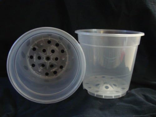 6 Pcs. Plastic Pots For Plants / Nursery Pots / Orchid Seeding Pots