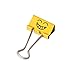 Comix Binder Clips, Emojis Pattern,Coated Paper Clips, 5 Size(3/4