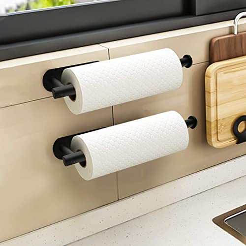 Paper Towel Holder Wall Mount, Self Adhesive or Screw Mount, Under