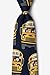School Bus Navy Blue Microfiber Tie
