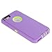 Lordther 5.5-Inch Armor Defender ShieldOn Series Synthetic Rubber TPU Case Cover with Screen Protector for iPhone 6s Plus, iPhone 6 Plus (Purple Green)