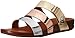 FitFlop Women's Gladdie Slide Gladiator Sandal, Precious Metals, 8 M US