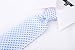 Scott Allan Blue Ties for Men | Checkered Woven Light Blue Tie | Corbatas Para Hombre Elegantes