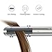 KIPOZI Professional Hair Straightener Nano-Titanium Flat Iron Anti-Frizz,1 Inch Straightening Iron with Adjustable Temperature Suitable for All Hair Types, Instant Heat Up and Dual Voltage, Silverthumb 4