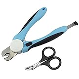 Pet Dog Cat Nail Clippers Designed By SySrion® - Free Nail File - Razor Sharp Blades - Safety Stop to Prevent Overcutting Nails - Non Slip Handles - For Professional, Safe, At Home Pet Grooming