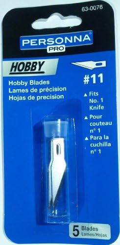 Hobby Blades: Size #11, Fits No. 1 Knife, 5 Blades