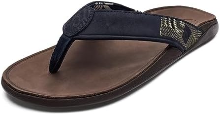 Keen Mens Barbados Closed Toe Flip Flop Sandals Size 12 Brown Leather Comfort KEEN Barbados TG Flip Flop Sandals Mens Sz 12 Java/Dark  main image 4
